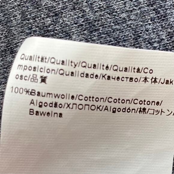 Hugo Boss Mock Neck Sweater Men L Gray Snap Collar Cotton Preppy Striped Sleeve - Picture 8 of 9